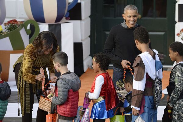 Los Obama festejaron su último Halloween en la Casa Blanca.