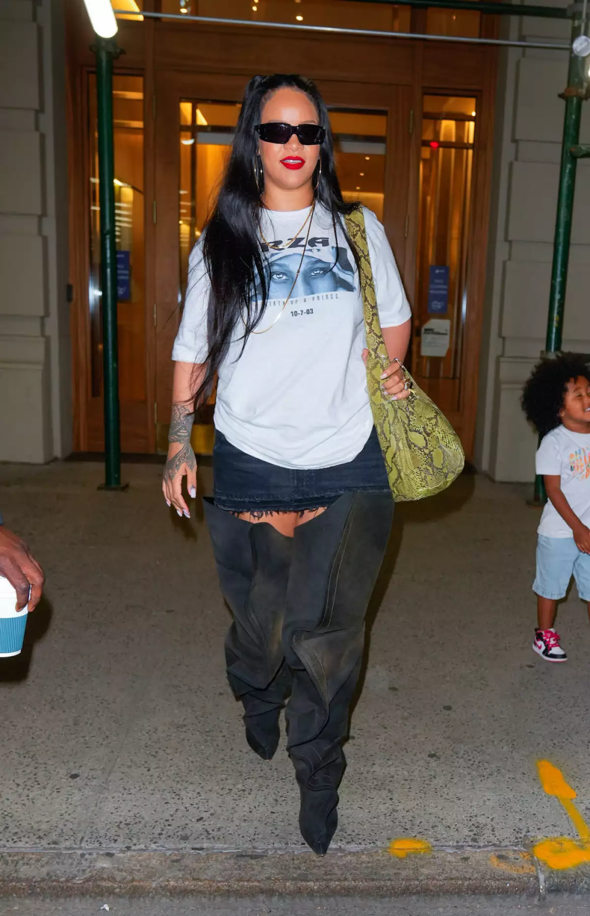 Celebrity Sightings In New York City - August 12, 2022