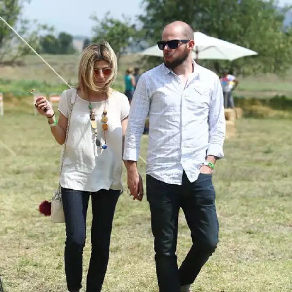 Annie Calcaneo y David Ortiz