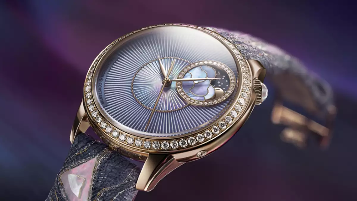 Foto del reloj Vacheron Constantin con diamantes alrededor de la esfera