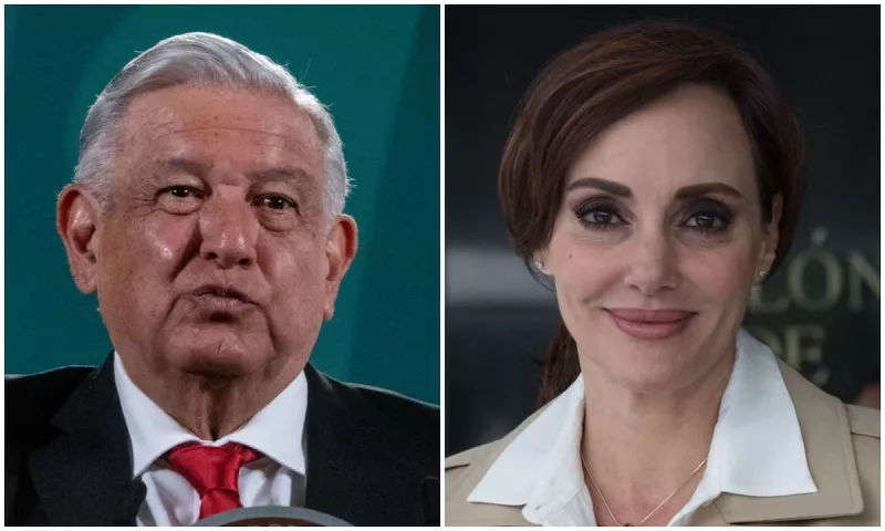 El presidente Andrés Manuel López Obrador y la senador Lilly Téllez