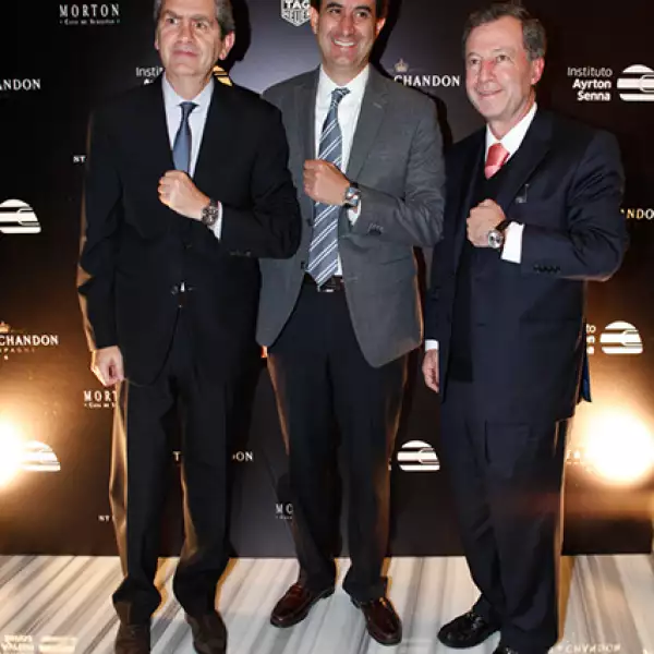 Jerome Seignon,Karim Santiago y Enrique Uribe