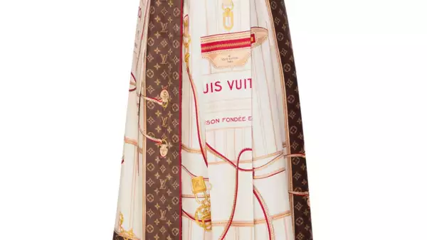 Falda midi Louis Vuitton