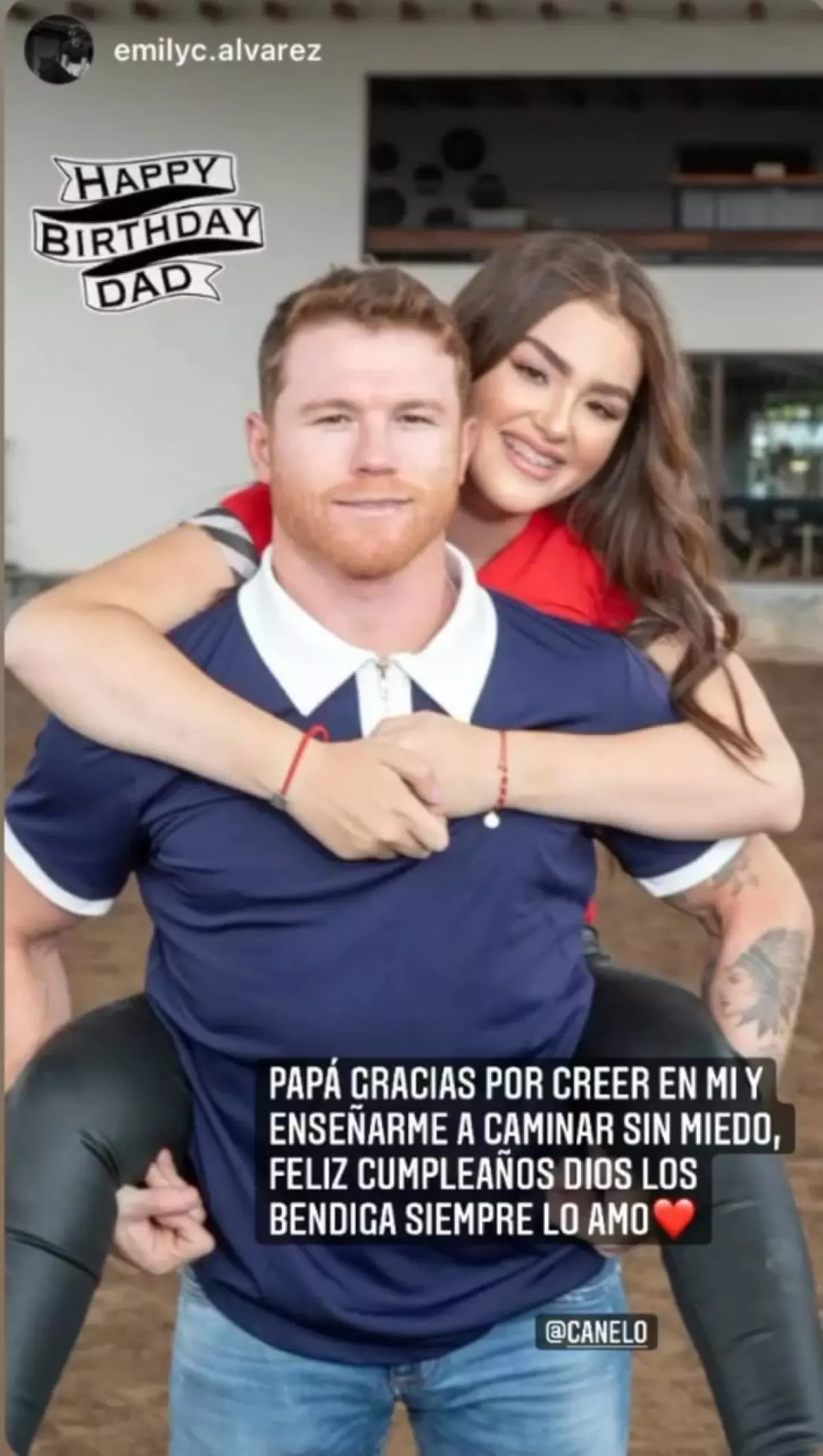 Saúl ‘Canelo’ Álvarez y su hija Emily