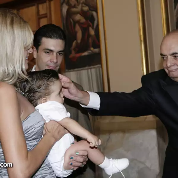 Paulina Díaz Ordaz con Santiago, Chucho y Guillermo Sesma