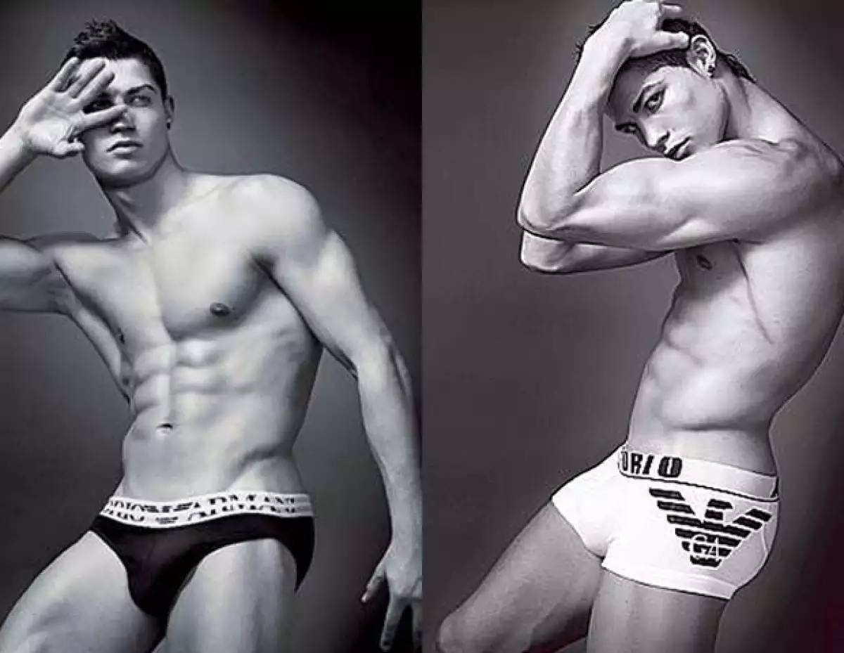 El futbolista portugués del Real Madrid es la imagen de la nueva y atrevida campaña de Armani Underwear y Armani Jeans.