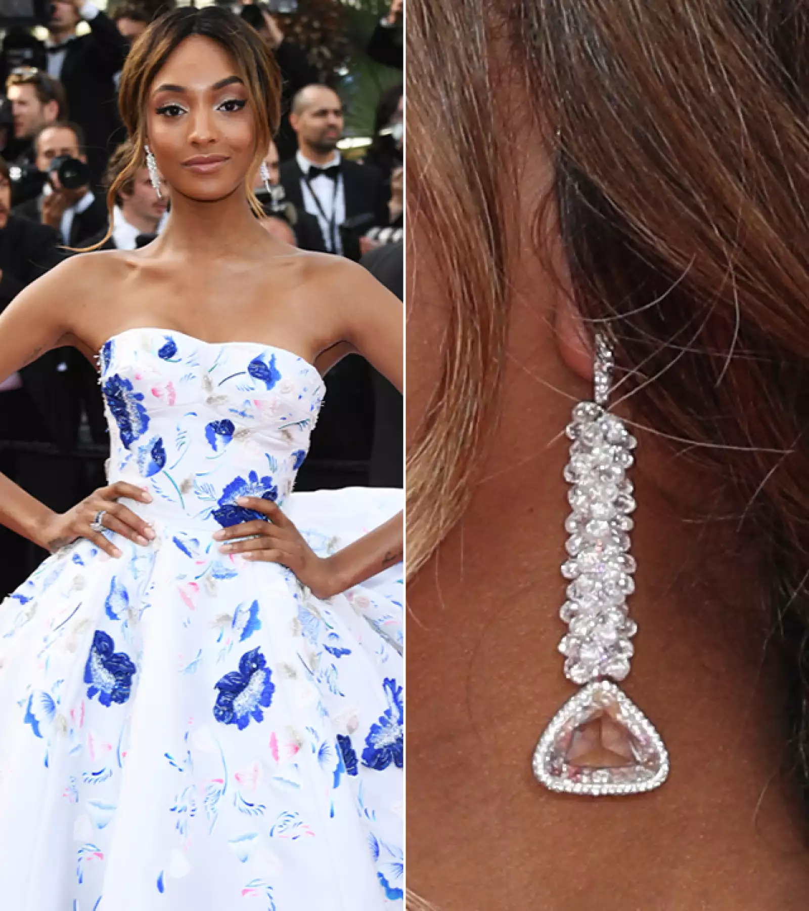 Para la premiere de `Unknown Girl´, la modelo Jourdan Dunn optó por aretes de De Grisogono.