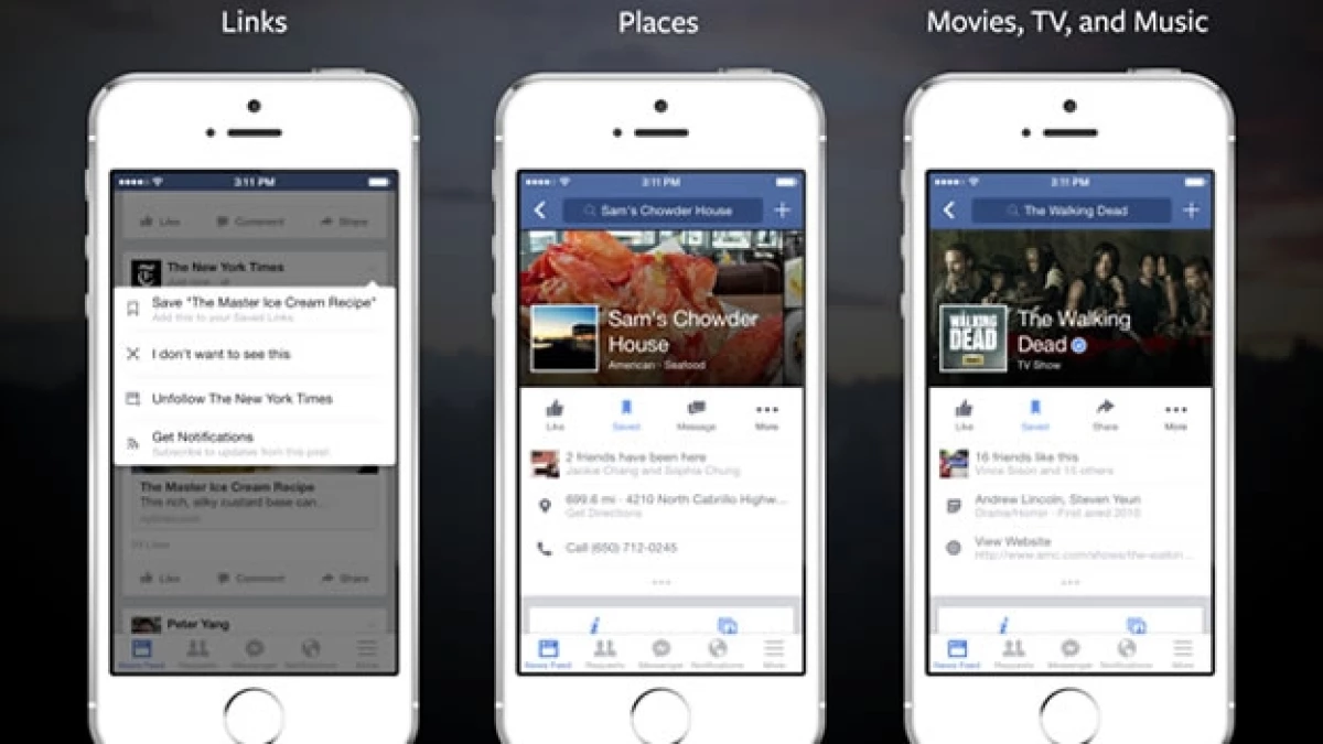 facebook funcion guardar