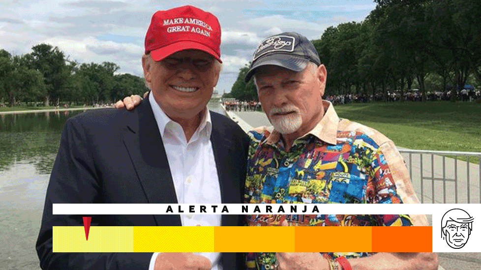 Donald Trump con Mike Love