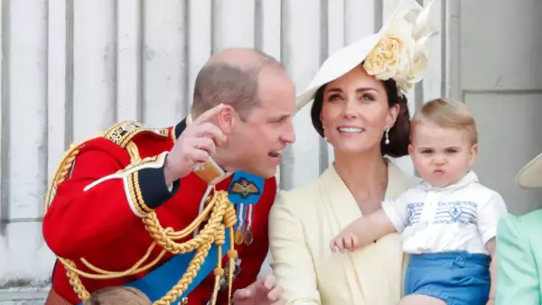 Príncipe William, príncipe George, princesa Charlotte, Kate Middleton y el príncipe Louis