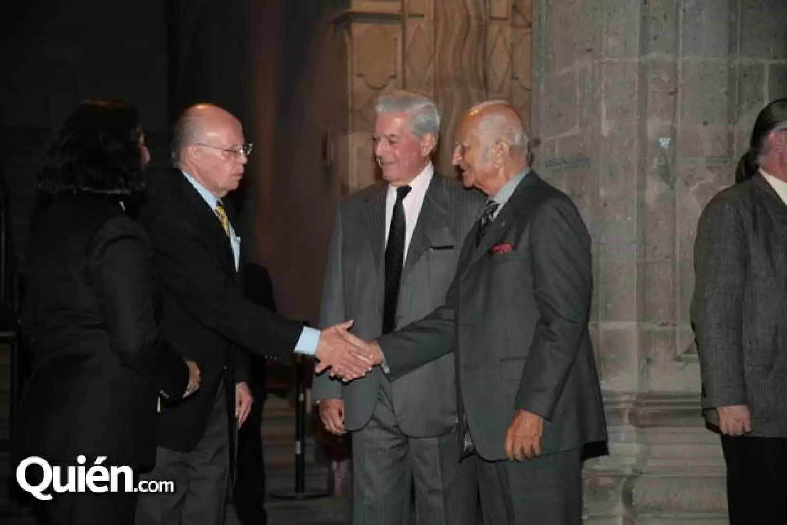 Consuelo Sáizar,José Narro Robles,Mario Vargas Llosa,Fernando de Szyszlo