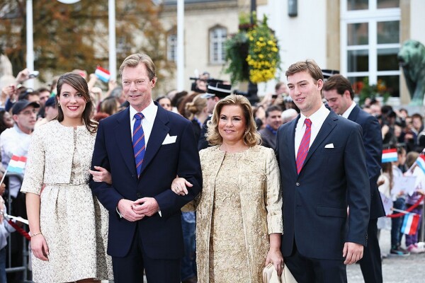 Princesa Alexandra, duque Enrique de Luxemburgo, María Teresa y el príncipe Sebastián