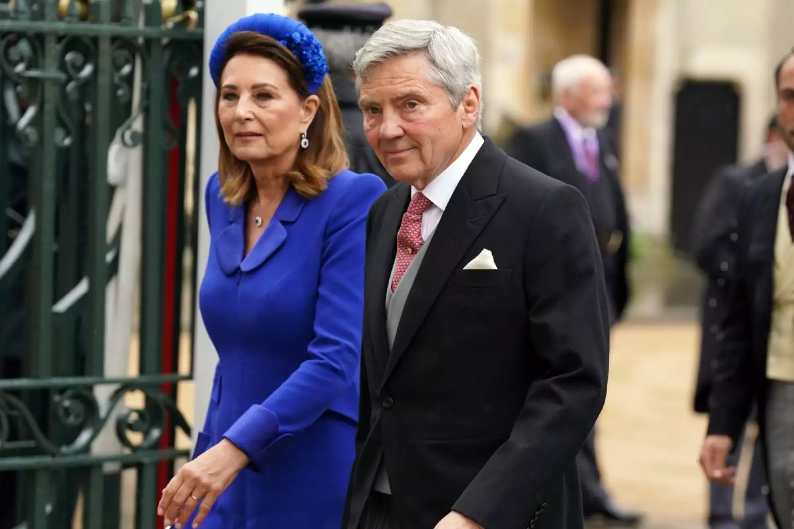 Michael Middleton y Carol Middleton en la coronación del rey Carlos III