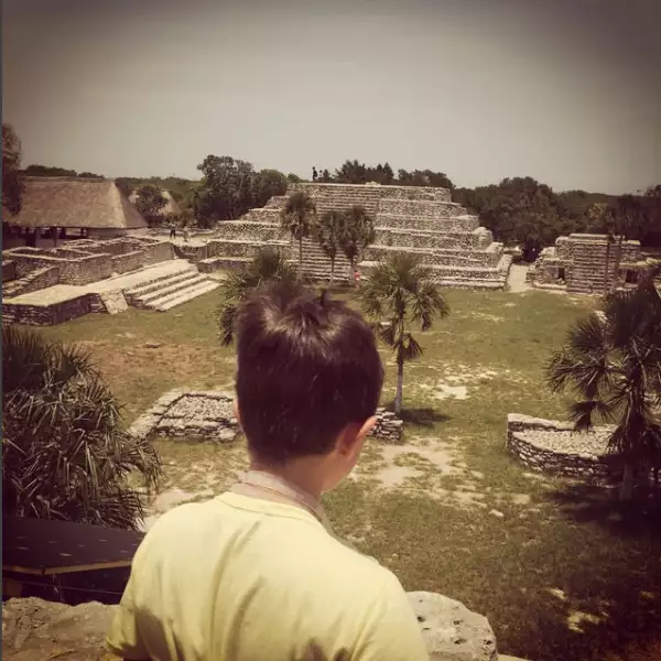 Visitaron algunas pirámides durante su estancia en la Riviera Maya.