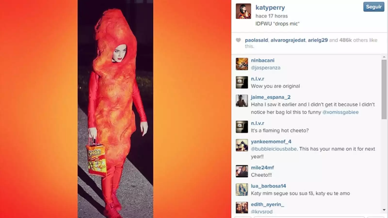 Katty Perry cheto Halloween