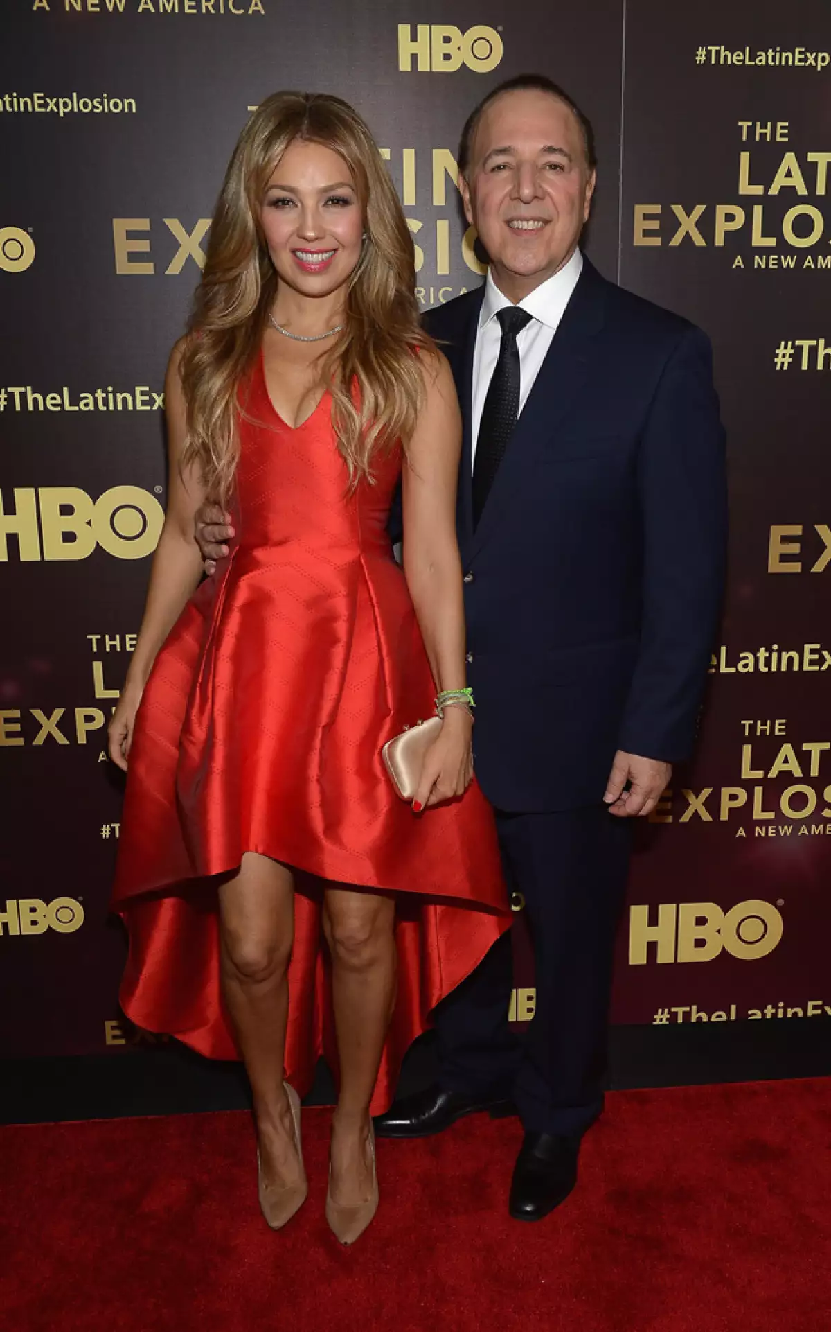 Además, la guapa mexicana estuvo acompañada de su esposo durante el evento.