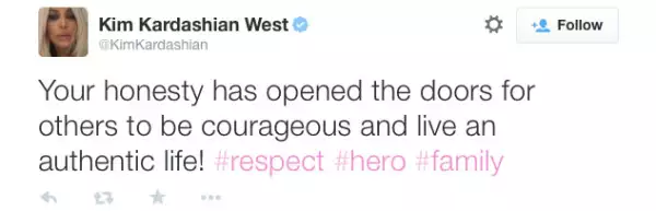 Kim admiró la honestidad de Bruce.