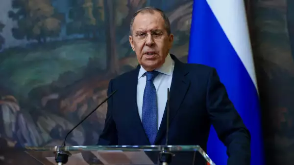 (Retrato de Sergei Lavrov , ministro ruso de Relaciones Exteriores)