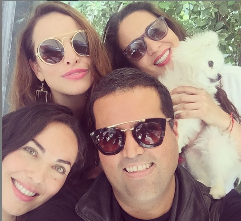 Aldo Rendón compartió también una foto en la fiesta de la actriz.