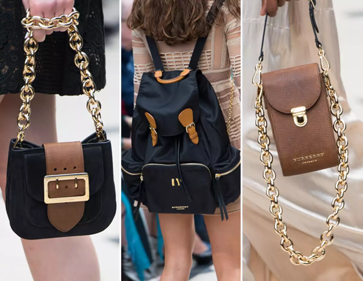 Christopher Bailey introdujo The Rucksack y The Belt Bag para SS16.