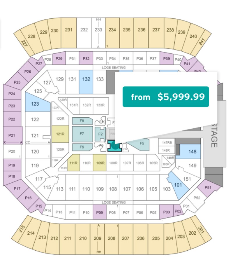 WWE Venue Map