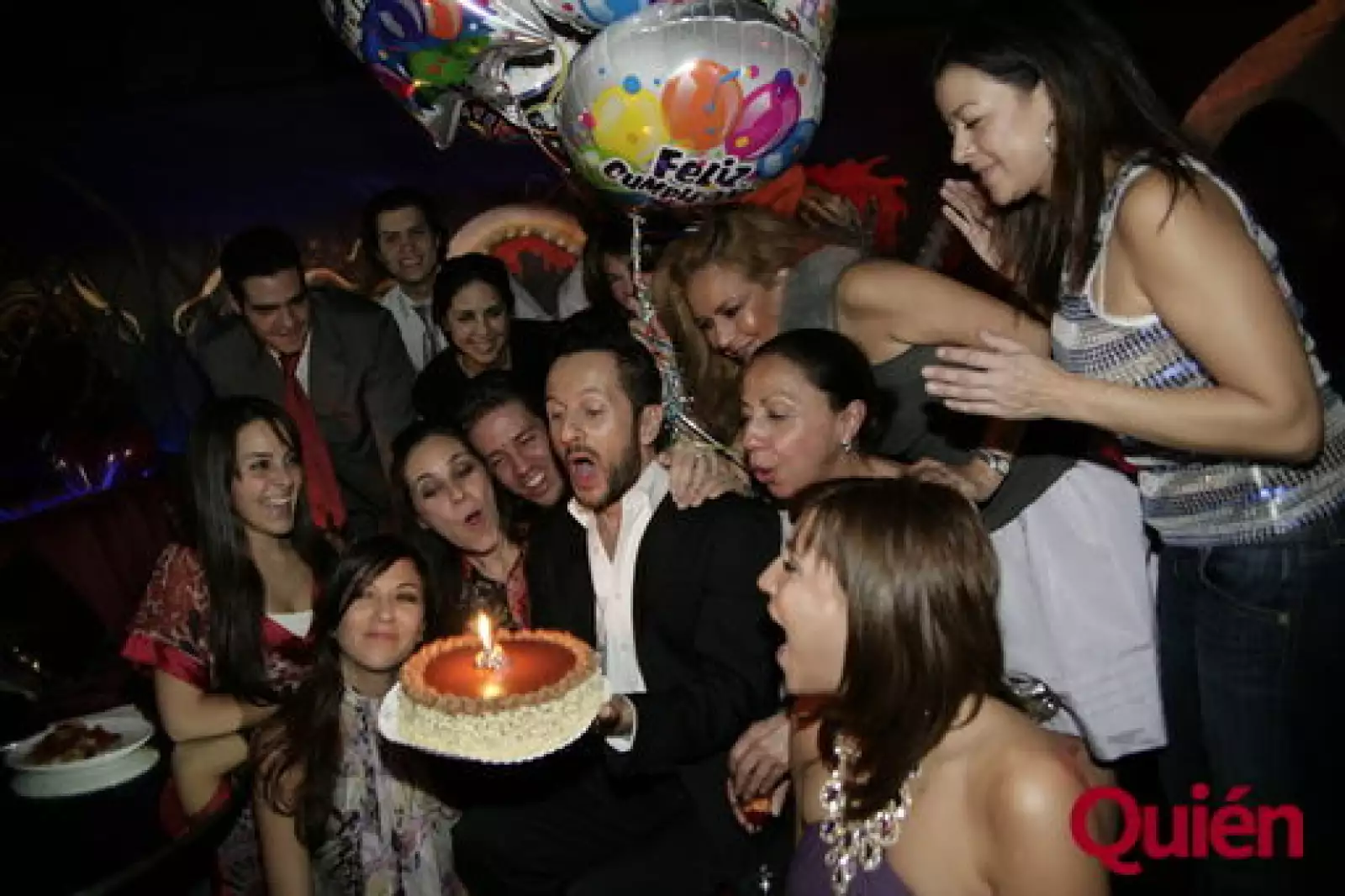 Vista general del cumpleaños de Óscar Madrazo