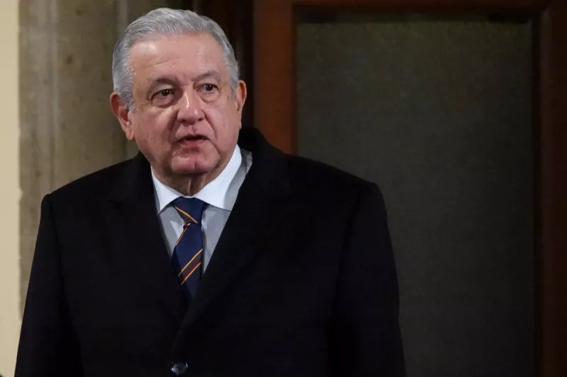 (El presidente Andrés Manuel López Obrador, durante la conferencia mañanera)