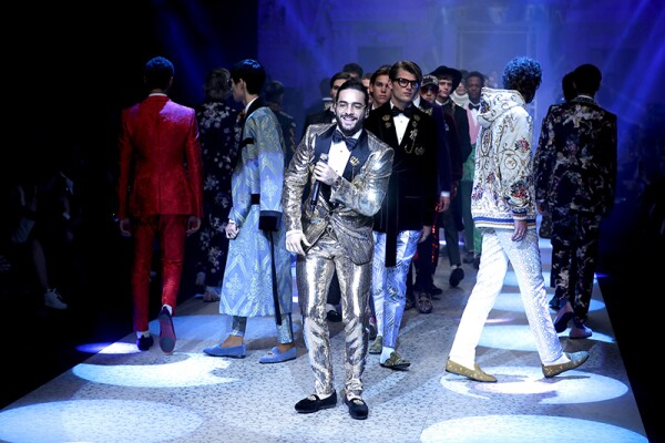 Dolce & Gabbana Fashion show, MFW Mens, AW 2018-19, Milan, Italy - 13 Jan 2018