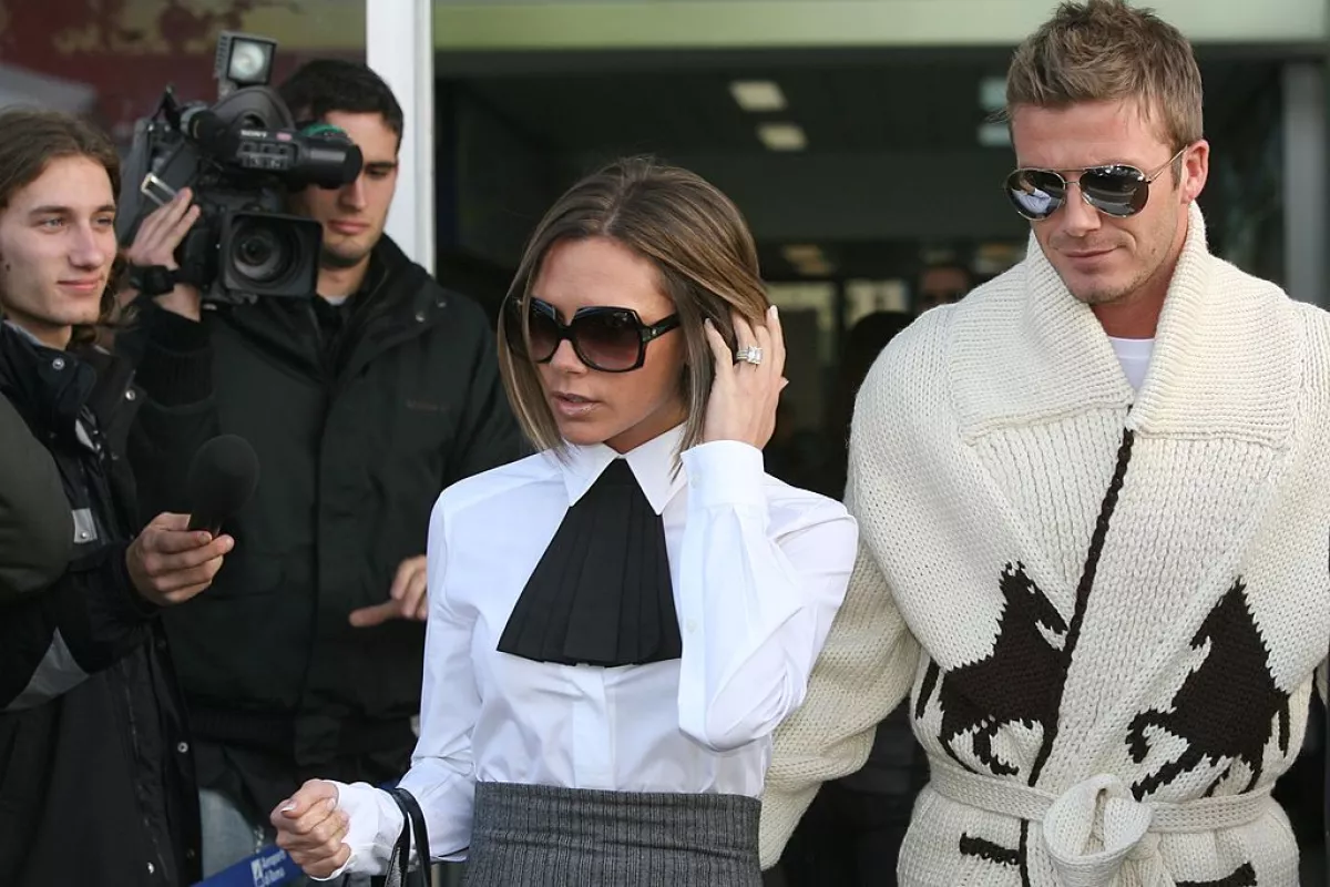 Victoria y David Beckham