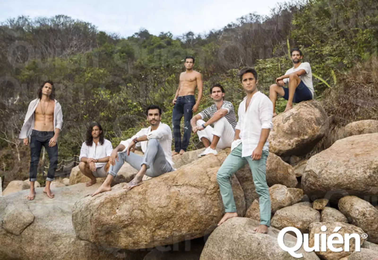 Alosian Vivancos, José Luis Badalt, Gonzalo García Vivanco, Pascal Naduad, Hernán Junco, Diego Boneta y Santiago Vértiz