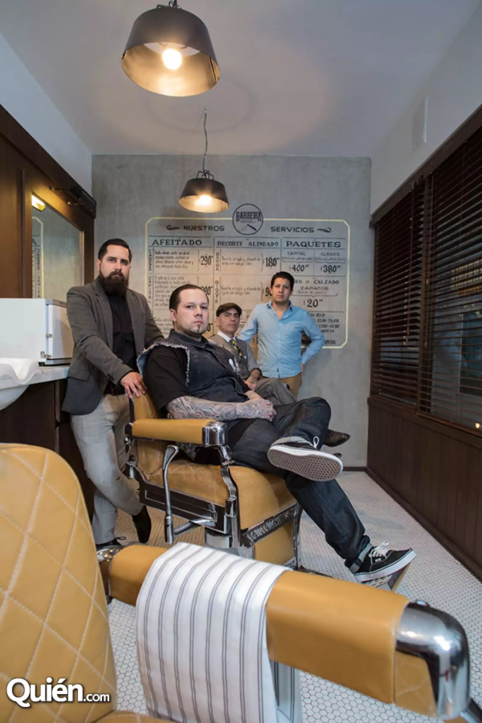 Marco Saldaña, Scott Serrata, Pedro Sermeno y Alejandro Lepe