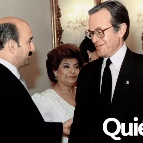 Con el expresidente de México Carlos Salinas de Gortari.