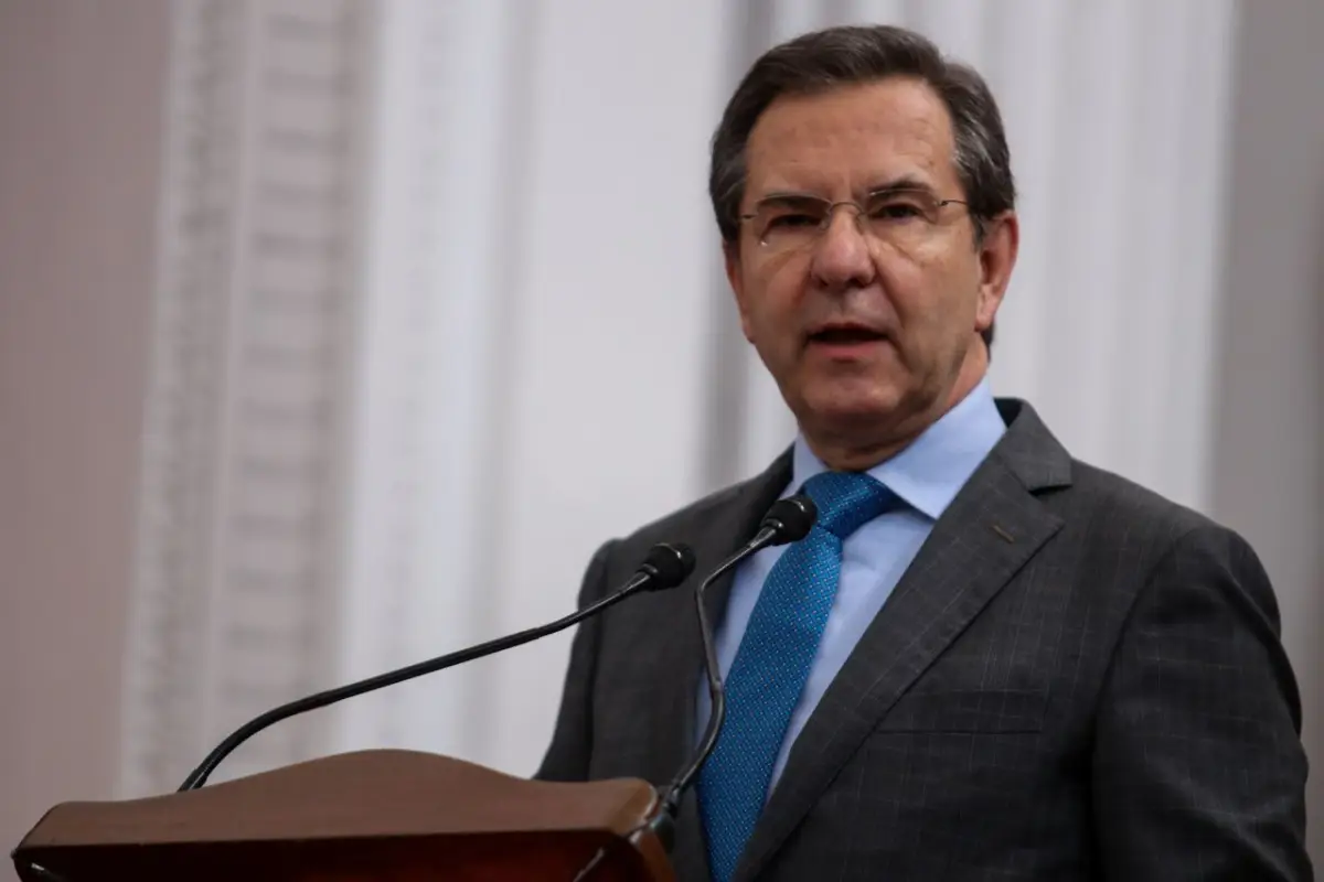 Esteban Moctezuma, secretario de Educación Pública,  durante la inauguración de la FILPM 2020.