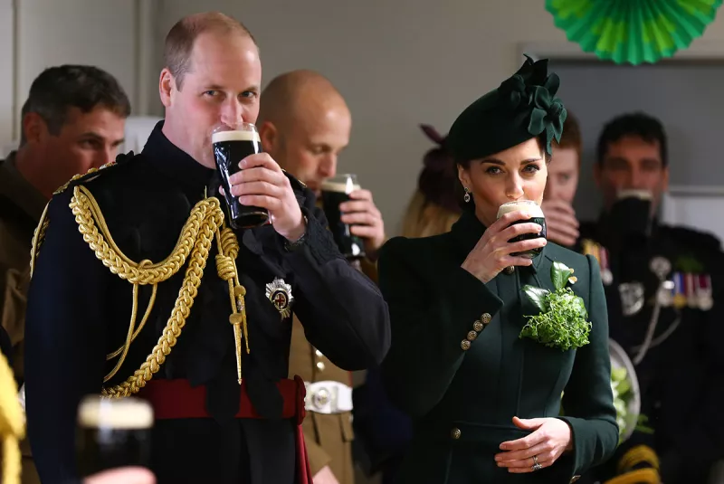 The Duke And Duchess Of Cambridge Attend The Irish Guards St Patrick's Day Parade