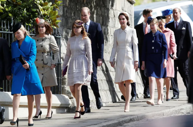 Royals at Easter Sunday church service