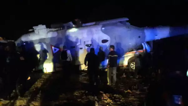 Helicóptero desplomado en Oaxaca 