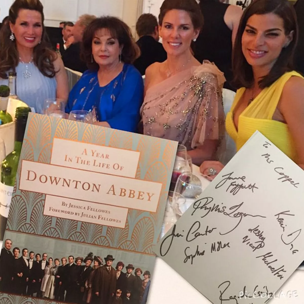 Bárbara estuvo acompañada en la mesa por Baria Alamuddin, mamá de la esposa de George Clooney, Amal.