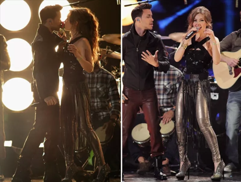 La ceremonia que se llevó a cabo en el estadio American Airlines Arena incluyó la reaparición de una guapísima Thalía y de Ricky Martin junto al ex Menudo, Draco Rosa.