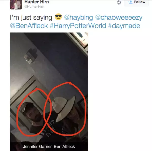 Una fan captó el momento de la pareja unida en Orlando mediante un Snapchat