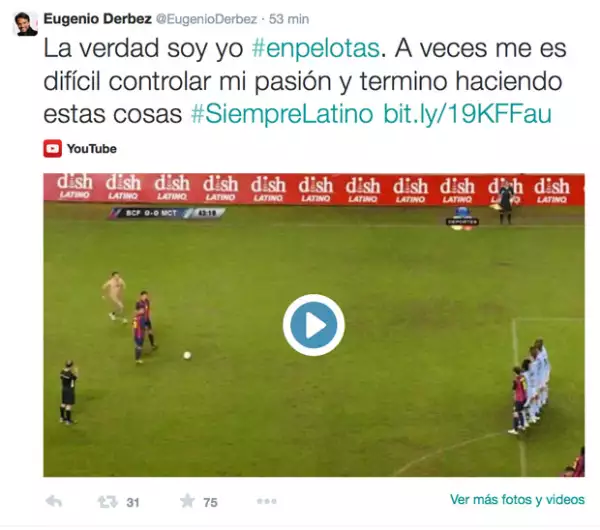 Eugenio Derbez causó sorpresa y luego mucha risa a sus followers con este post de Twitter.