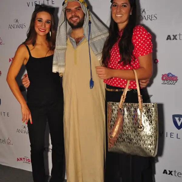 Ale Gudiño, Claudio de Angelis y Yara de Angelis