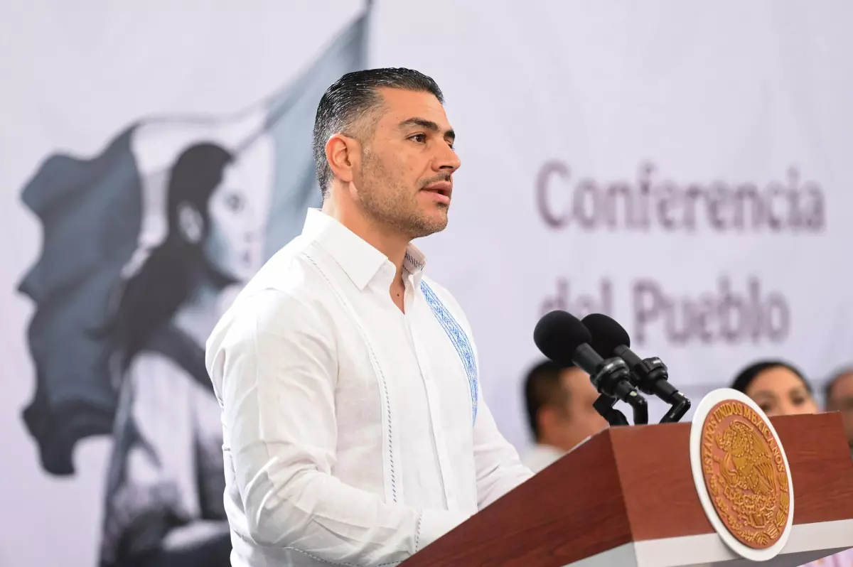 Omar García Harfuch, secretario de Seguridad, informa del decomiso de fentanilo en Colima