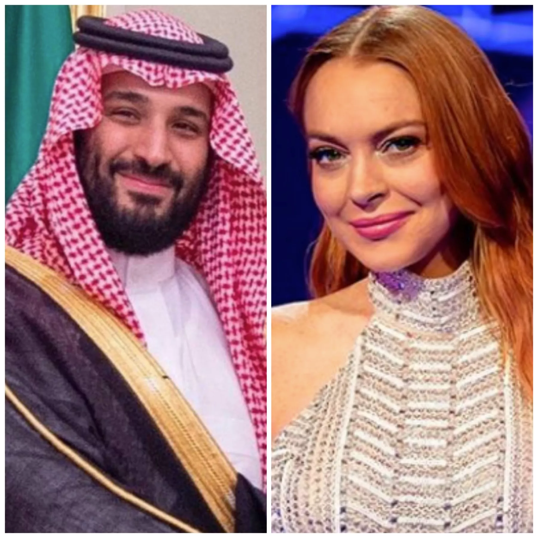 Mohammad bin Salman y Lindsay Lohan