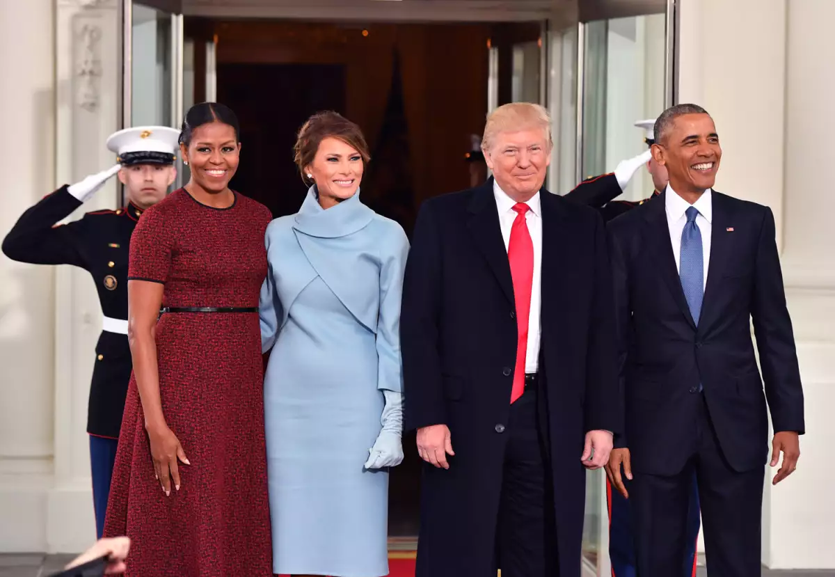 Michelle Obama, Melania Trump, Donald Trump, Barack Obama