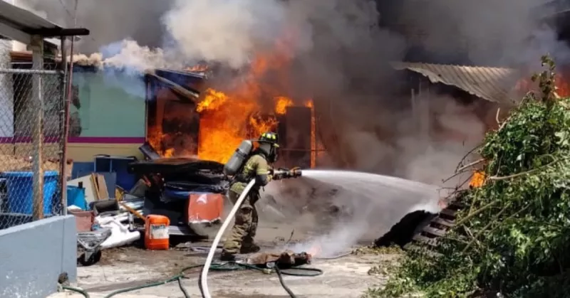 Incendio en hospital civil de Morelia