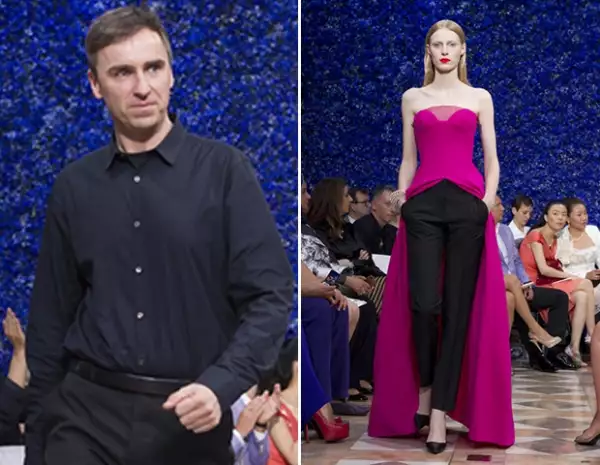 Tras el escándalo de John Galliano, Raf Simons fue nombrado Director Creativo de la marca y dio un giro diferente a los diseños.