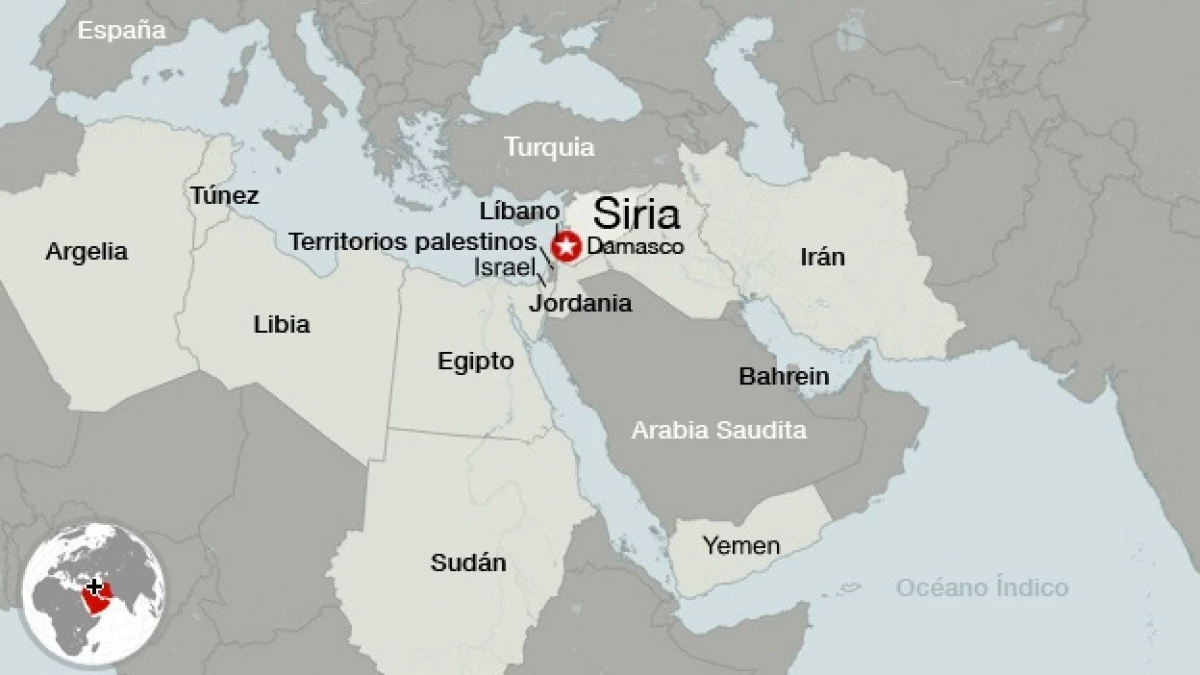 Mapa - Mundo Árabe - Siria