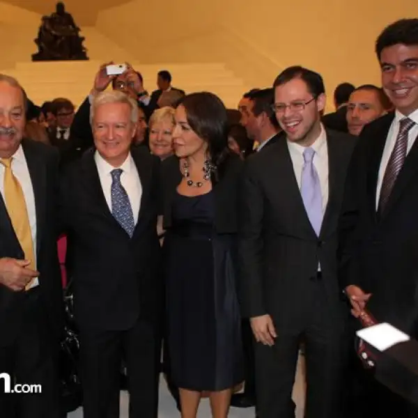 Carlos Slim,Daniel Parfait,Cristina Pineda,Arturo Elías Ayub,Cristina Pineda