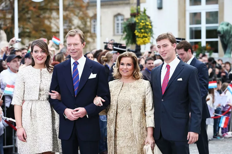 Princesa Alexandra, duque Enrique de Luxemburgo, María Teresa y el príncipe Sebastián