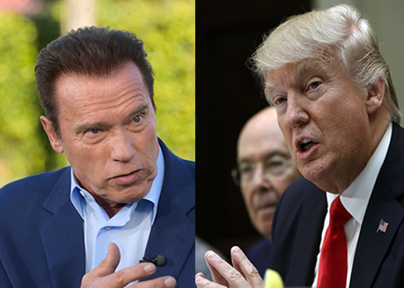 Arnold Schwarzenegger y Donald Trump